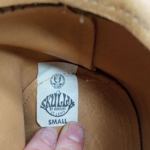 Vintage Leather Skully by Henschel Hat - Picture 7 of 8